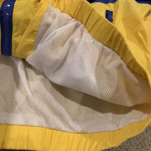 ( 2-piece) 8IGHTH DSTRKT Mens L Hooded Windbreaker Metallic Jacket Hoodie Yellow - Picture 4 of 6